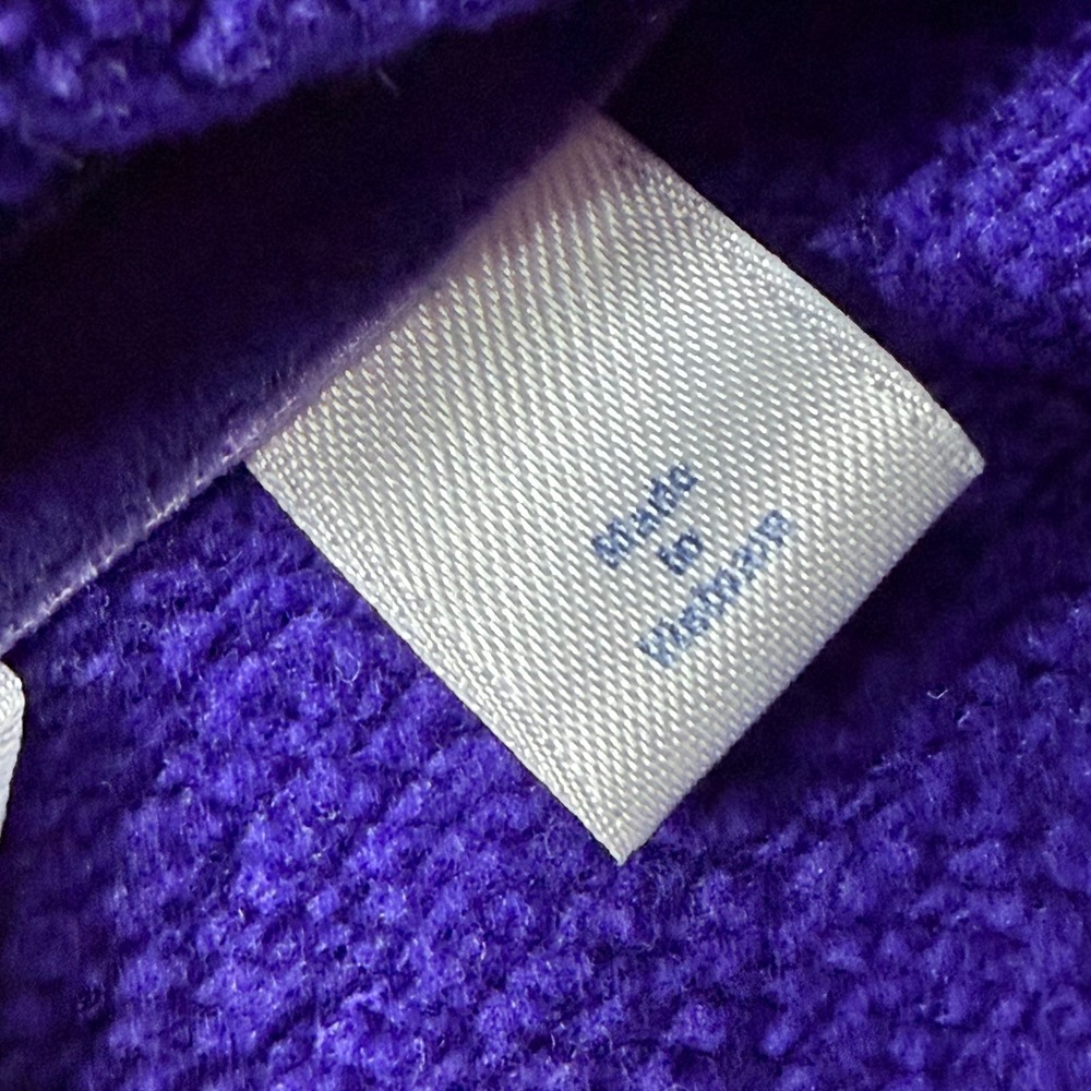 Adidas Hoodie Womens Small Purple Graphic Print Fleece Lined Rib Trim Athleisure - Picture 6 of 15